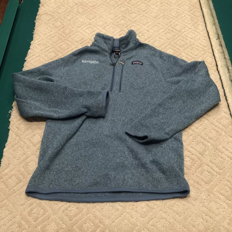 patagonia better sweater 1/4 zip fleece pullover chest pocket sweater