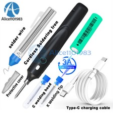 Cordless Soldering Iron Kit Electronic Welding Irons Tool Adjustable Temperature