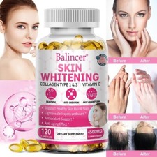 Glutathione collagen capsules stay up late dark muscle emergency brightening