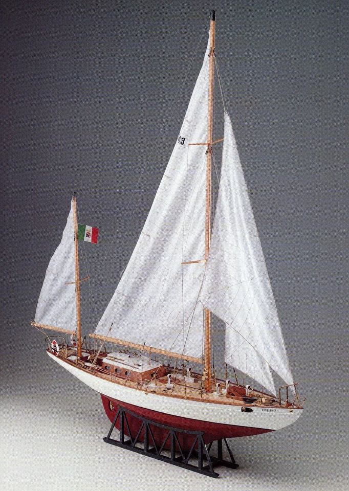 COREL SM26 BARCA Modello CORSARO II Nave scuola Marina Militare Italiana 1:24 - Immagine 2 di 4