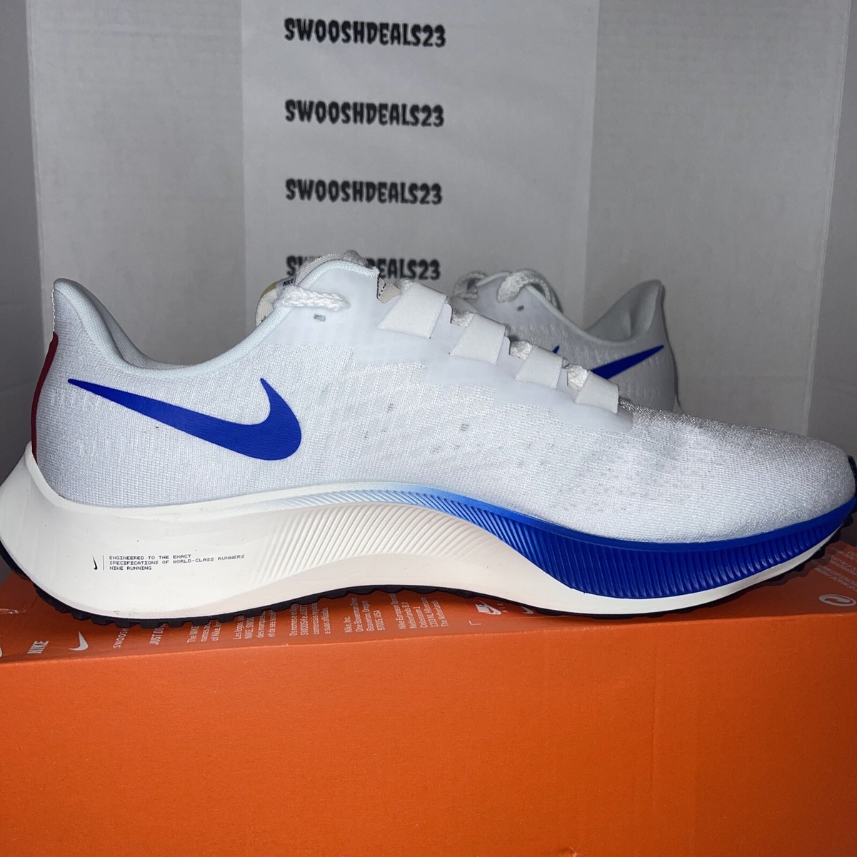 新品未使用 NIKE AIR ZOOM PEGASUS 37 US10 28cm Nike Air Zoom Pegasus 37 USA Red White Blue Running DA1885