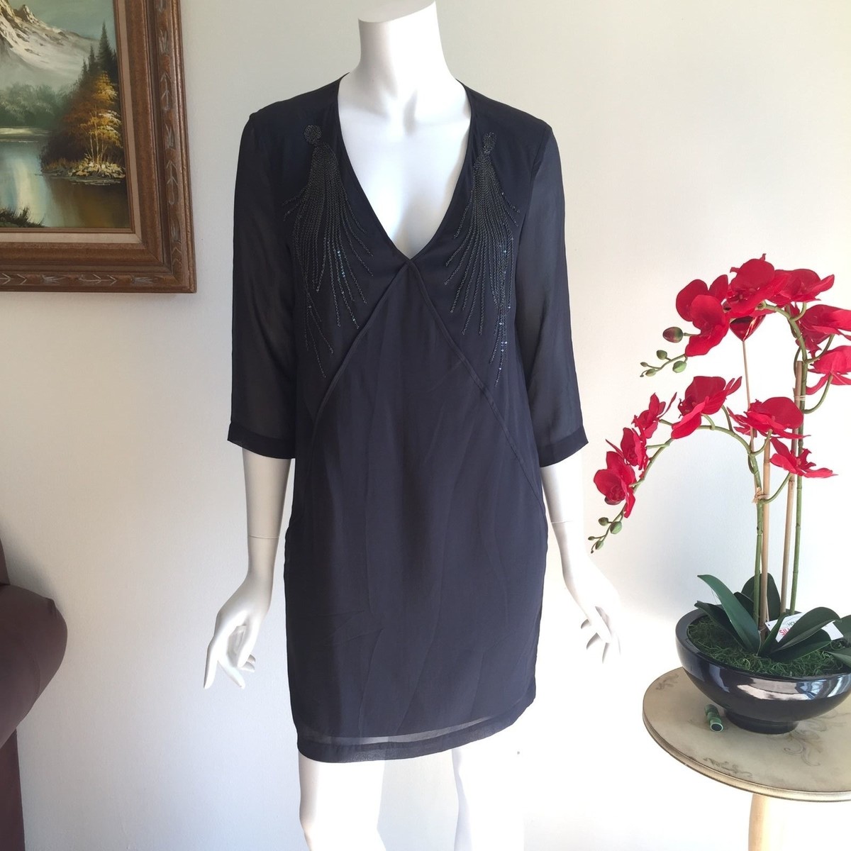 green emerald velvet dress Robert Rodriguez