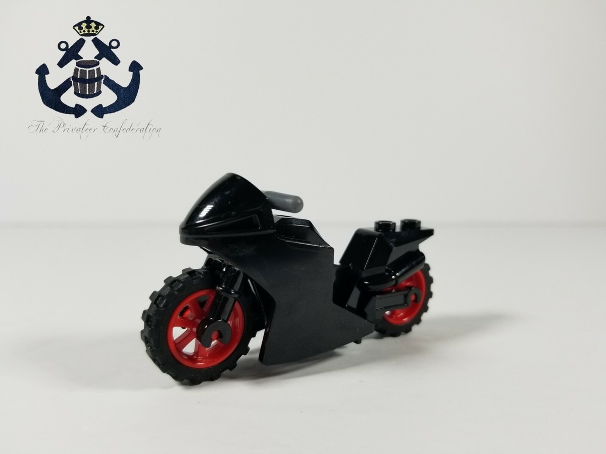 Lego Ninjago / City / Town Black Motorcycle Sport Bike with Black