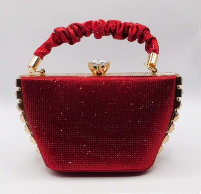 *New* Vintage Rhinestone Evening Handbag Handle Wedding Party Clutch Purse  /J69 | eBay