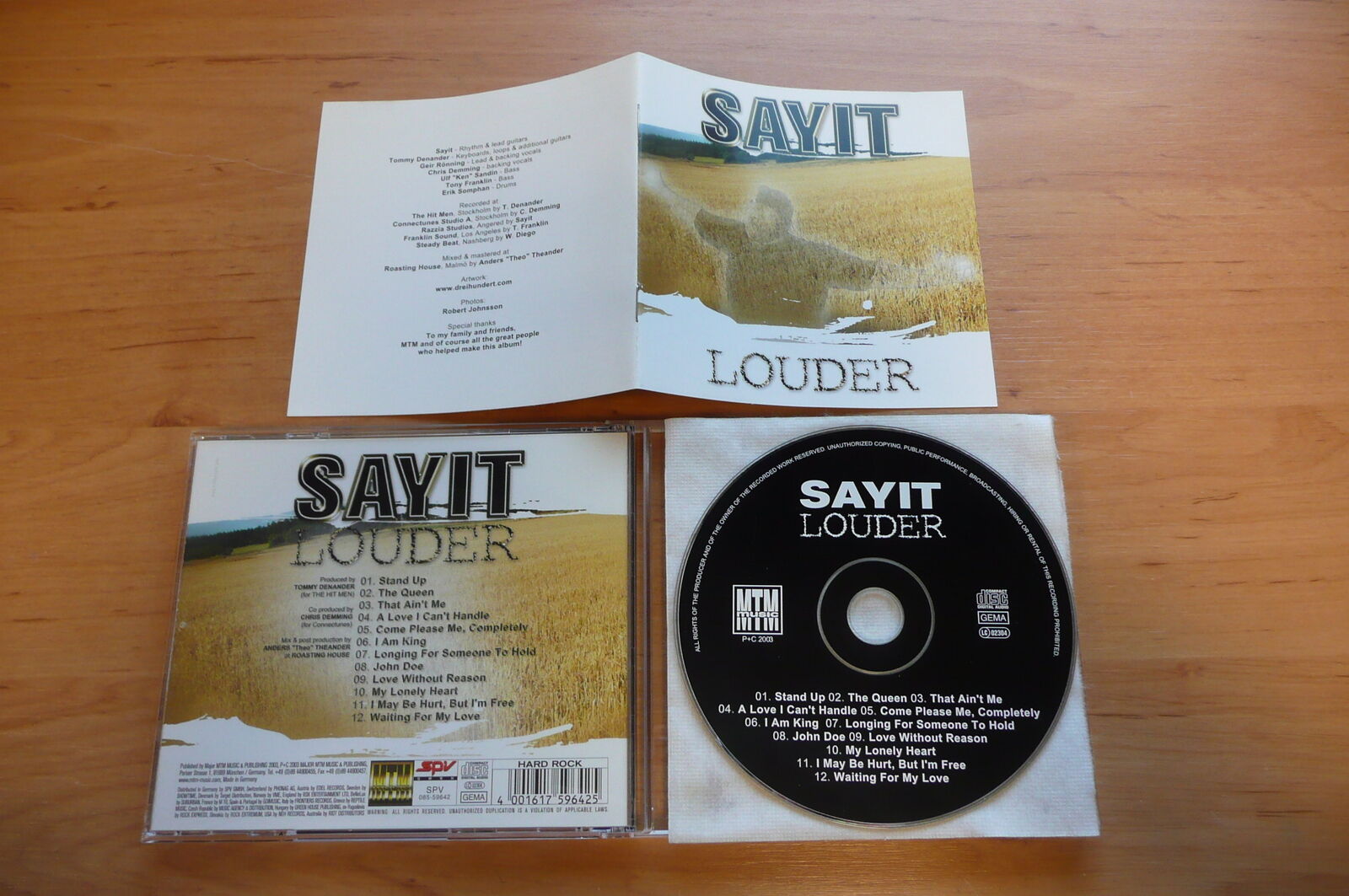 @ CD SAYIT - LOUDER / MTM MUSIC 2003 / AOR SWEDEN TOMMY DENANDER