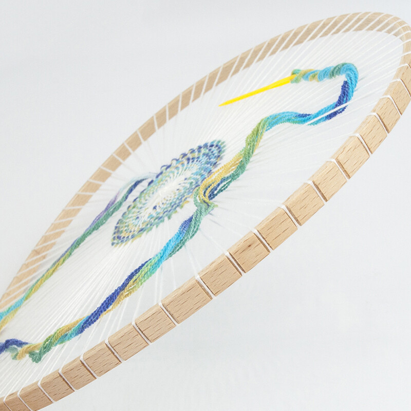 Round Wooden Knitting Loom Handmade Weaving Machine Craft DIY Weaving Toli eBay