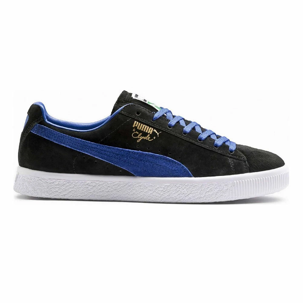 Puma Clyde Black Electric Blue eBay