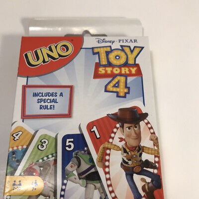 Disney Pixar Uno Toy Story 4 Card Game New In Box Ebay