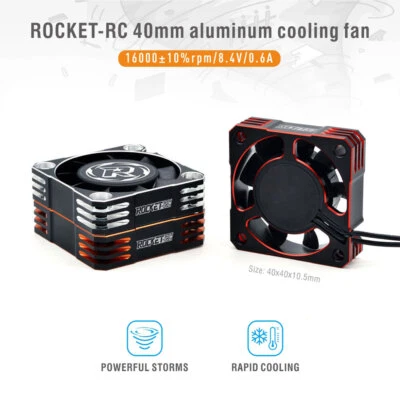 Surpass Hobby Rocket-RC 40mm Aluminium 16000RPM Cooling Fan For Motor UK Stock