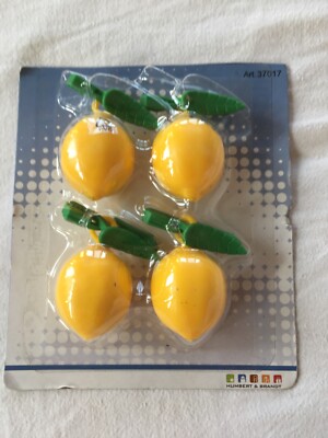 4er   Set Zitronen Gewichte Tischdecke n gewicht Tischtuch halter Beschwerer