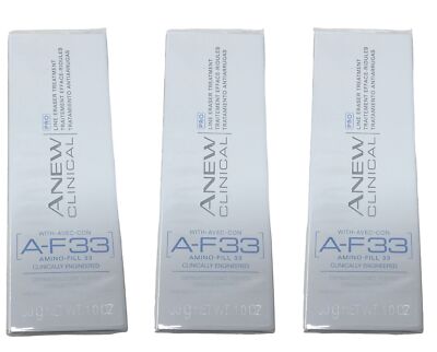 Set of 3 Avon ANEW Clinical PRO Line ERASER TREATMENT Amino Fill AF33 - 1.0 oz