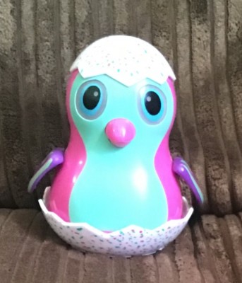 Hatchimals Egglider Licht Sound Aufzieh-Ziehspielzeug rosa blau Pinguin Vogel 4,5 Zoll