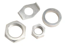 CADMIUM Rear SLEEVE & AXLE NUTS for 1936 - 1972 Harley Knuckle UL Pan Shovel