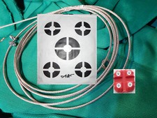 NEU Pfeilfangnetz Metallseil Schießsack Pfeilzieher Bogenschiessen Schießstand