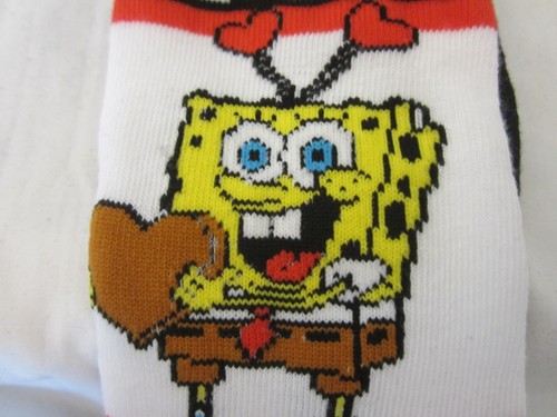 Sponge Bob Schwammkopf All About The Love Crew-Socken für Herren NEU Größe 6,5-12 - Bild 2 von 4