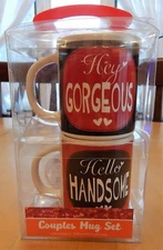 Rite Aid Home Gorgeous/Handsome Couples Mugs Set of 2