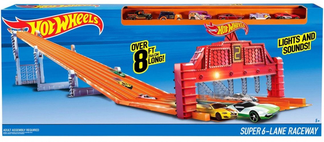 6 lane hot wheels track target