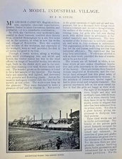 1904 George Cadbury Bournville Works England illustrated