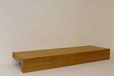 L- shape european oak stair treads 40mm thick, oiled with Premium Hardwax-Oil