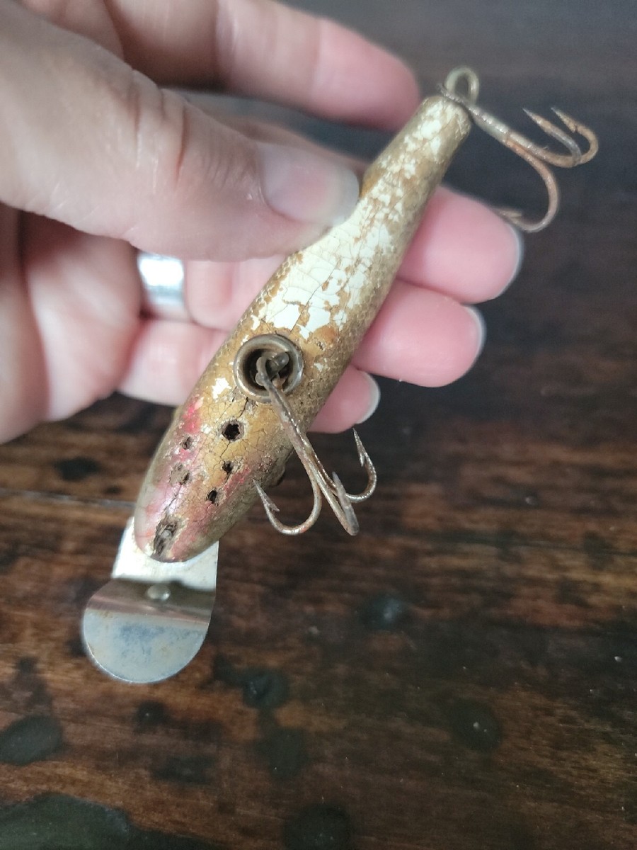 VINTAGE CREEK CHUB C.C.B.CO. Leurre de pêche en bois ccbco ancien minn