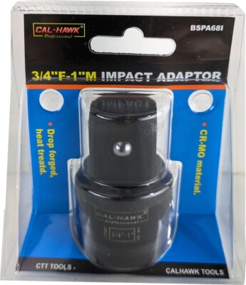 3/4'' F Inch Drive x 1'' M  Cr-Mo Impact Socket Adapter Female to Male Reducer
