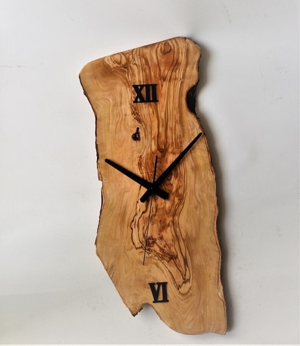 Room Decor, Farmhouse Clock, Unique Natural Wooden, Large Wall Live Edge Gift - Picture 8 of 9