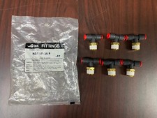 (PACK OF 6) KQT07-36S SMC FITTING 1/4 X 3/8 BRANCH TEE KQ2T07-36AS