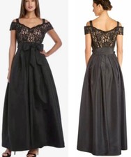 R M RICHARDS COLD SHOULDER EMPIRE WAIST MOTHER OF THE BRIDE/GROOM GOWN SZE.10