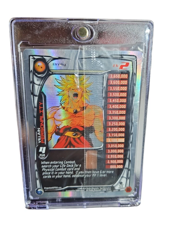 Broly Lv2 Hi-Tech Foil Promo #F1 Limited Dragon Ball Z/GT DBZ Card UR - Image 3 of 3