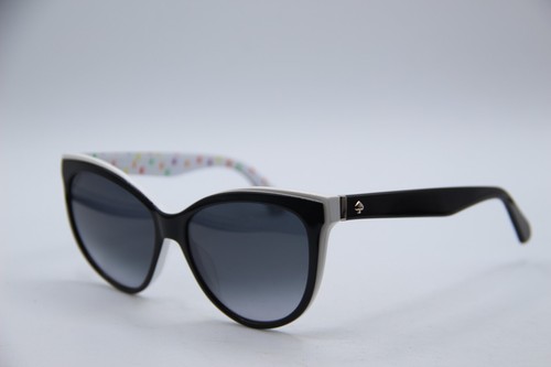 NEW KATE SPADE NEW YORK DAESHA/S 6ZL9O BLACK WHITE GRADIENT SUNGLASSES 56-16