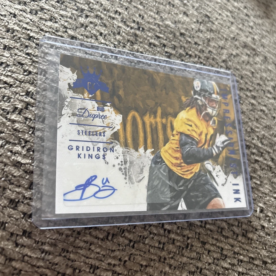 2015 Panini Gridiron Kings - Impressionist Ink Bud Dupree #II-BD Blue /49 AU RC - Image 2 of 3