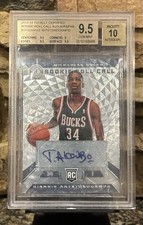 2013-14 Totally Certified Giannis Antetokounmpo Rookie Roll Call Auto BGS 9.5