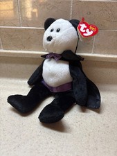 TY Beanie Babies Count The Vampire Halloween Bear 8" Stuffed Toy Beanbag Plush