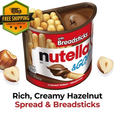 Nutella & GO Chocolate Hazelnut Spread 1.8oz Cups (4 Pack)