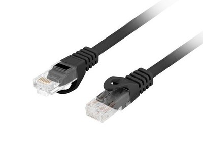 Lanberg PCU6-10CU-0025-BK LANBERG PATCHCORD CAT.6 UTP LSZH CU 0.25M SCHWARZ FLUK