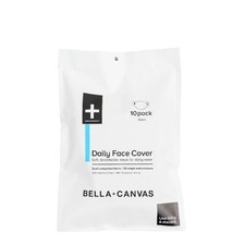 Bella  Canvas, Canvas Cloth Face Coverings, Face Mask, Black, Pack Of 10
