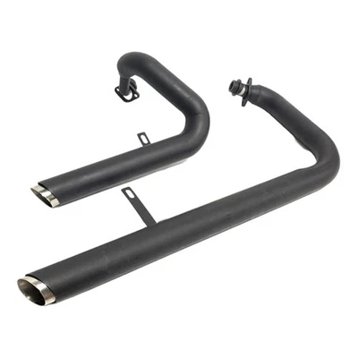 Ensemble D’Échappement Complet Pour Yamaha XV 125 250 Virago Noir - Photo 1/3