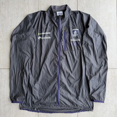 Fremantle Dockers AFL ISC Running Jacket Grey Purple Mens Large Training Top