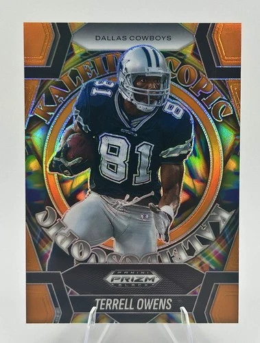 2025 Panini Prizm Black Football Orange Terrell Owens #21