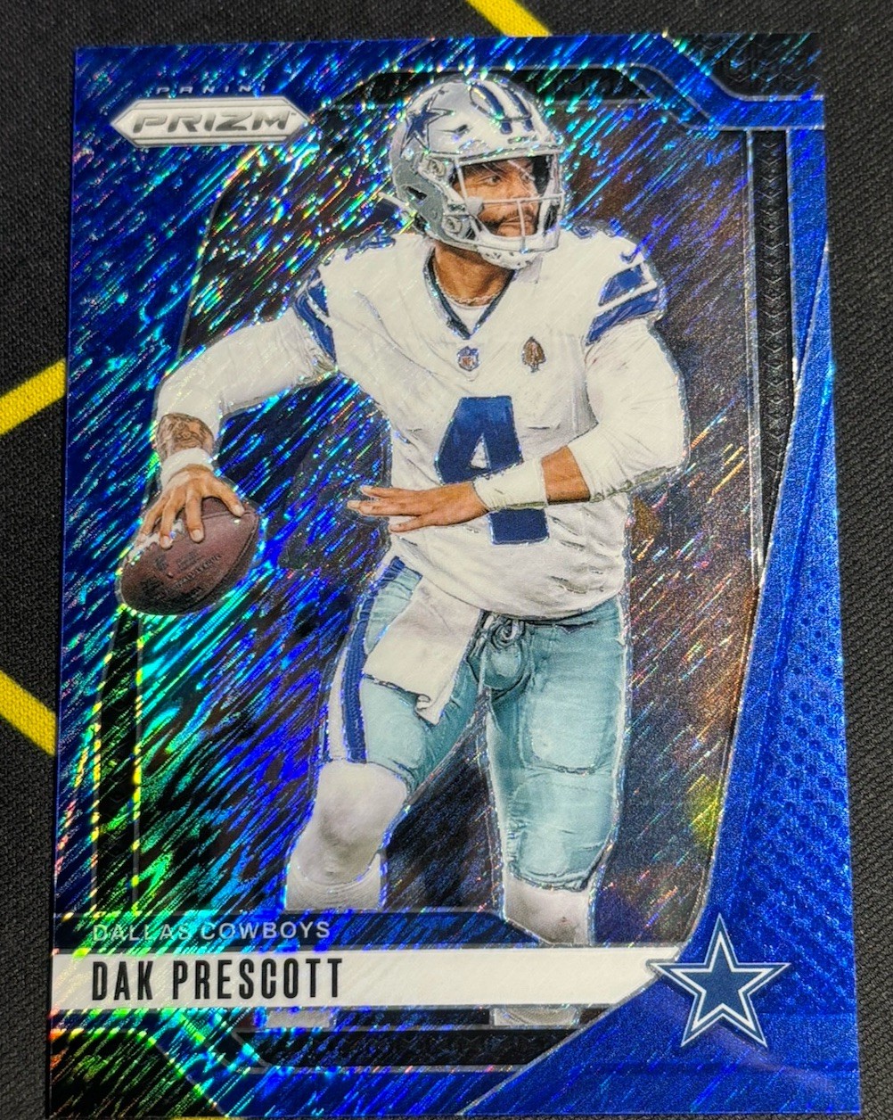 2024 Panini Prizm Blue Shimmer Prizm /25 Dak Prescott #73