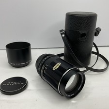 Pentax Super-Takumar 135mm f/3.5 Manual Focus Telephoto Lens With Hood And Case