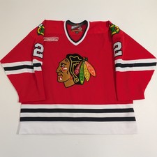 Vintage Chicago Blackhawks NHL 2000 Pro Player Hockey Jersey 56 Boris Mironov #2