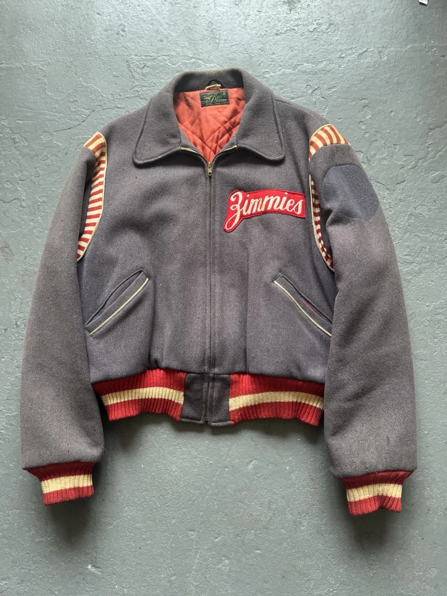 ジャケット・アウター 50s vintage 2tone gray varsity jacket Letterman 1950s Vintage Outerwear Coats & Jackets for Men for sale