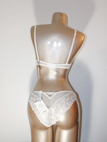 Aubade Paris Sample Au Bal de Flore White Lingerie Set 34B S