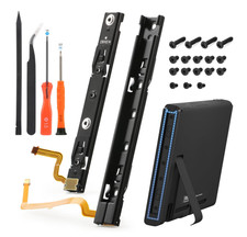 Left  Right Slide Rail Replacement with Flex Cable for Nintendo Switch Console