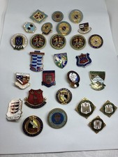 Collection of 28 Bowling Badges - Oxfordshire, Cambridgeshire, Norfolk & Suffolk