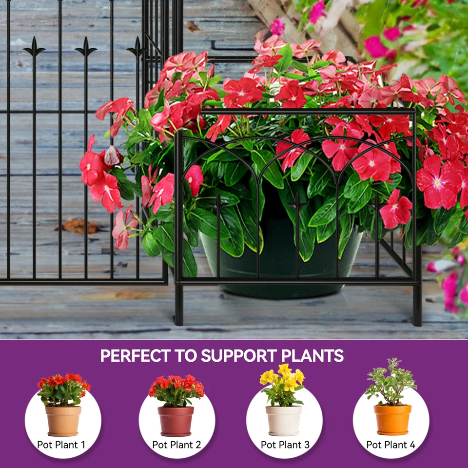 Sureaity 金属花园拱门带种植箱门婚礼攀爬植物 — 第 4/4 张图片