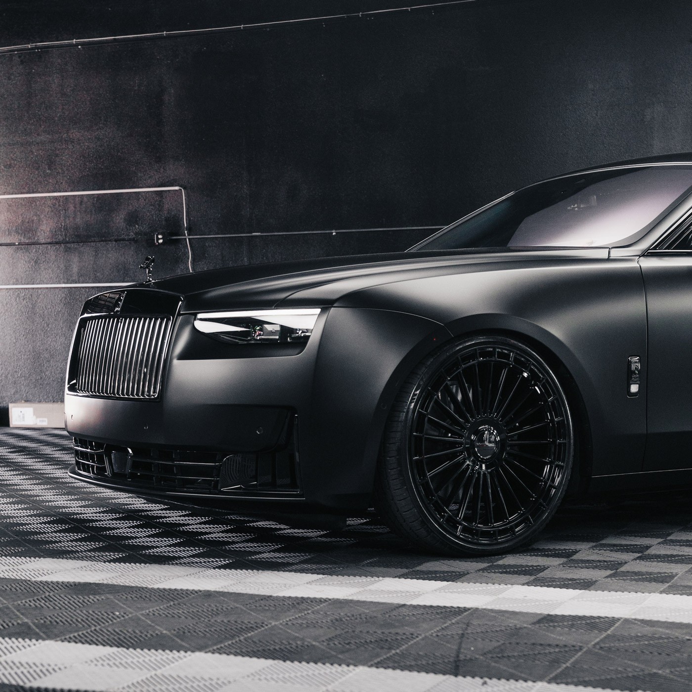 22" MV Forged MVF40 Black Concave Wheels Rims Fits Rolls Royce Ghost