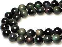 Perlen Zum AuffäDeln 4Mm 85 StüCk Regenbogen Obsidian Edelsteine Perlen Mit Loch