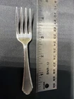 Lunt Sterling Silver Salad Fork Pat 1921 Vintage .925 Flatware
